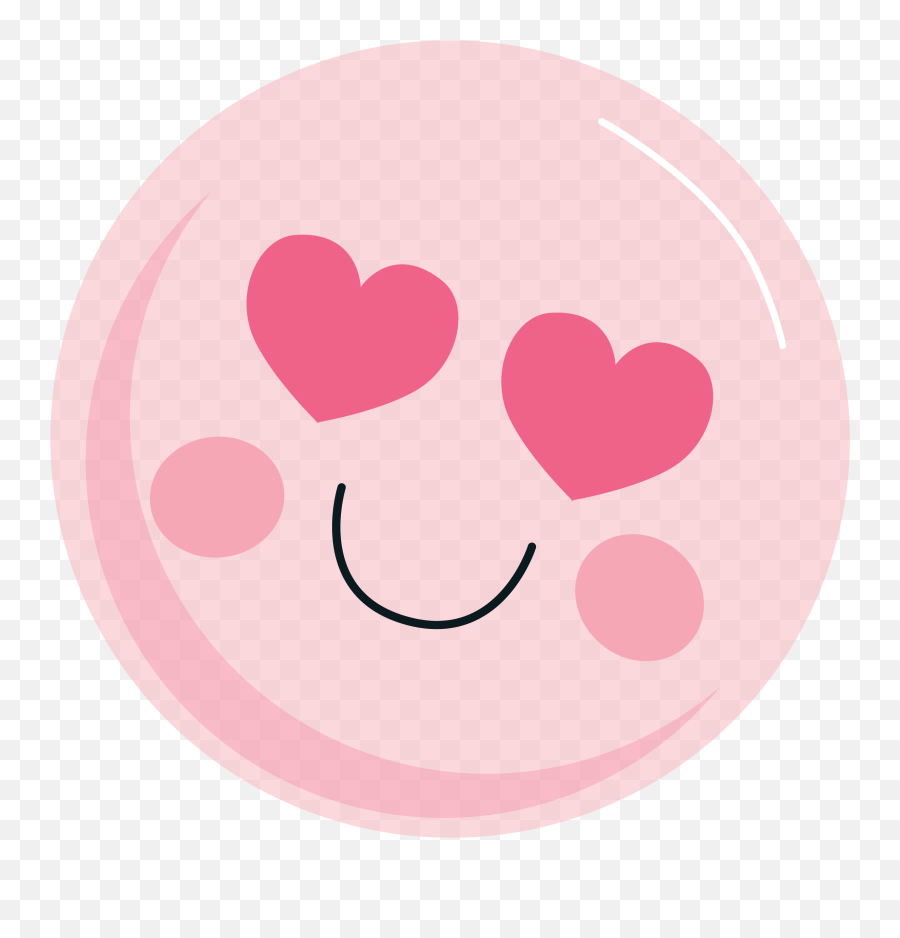Heart Eye Emoji Svg Cut File - Happy,Heart Eyes Emoji Png