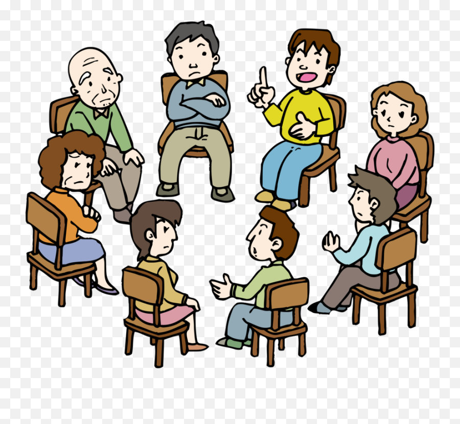 Therapy Clipart Group Conversation - Group Therapy Clipart Emoji,Therapy Clipart