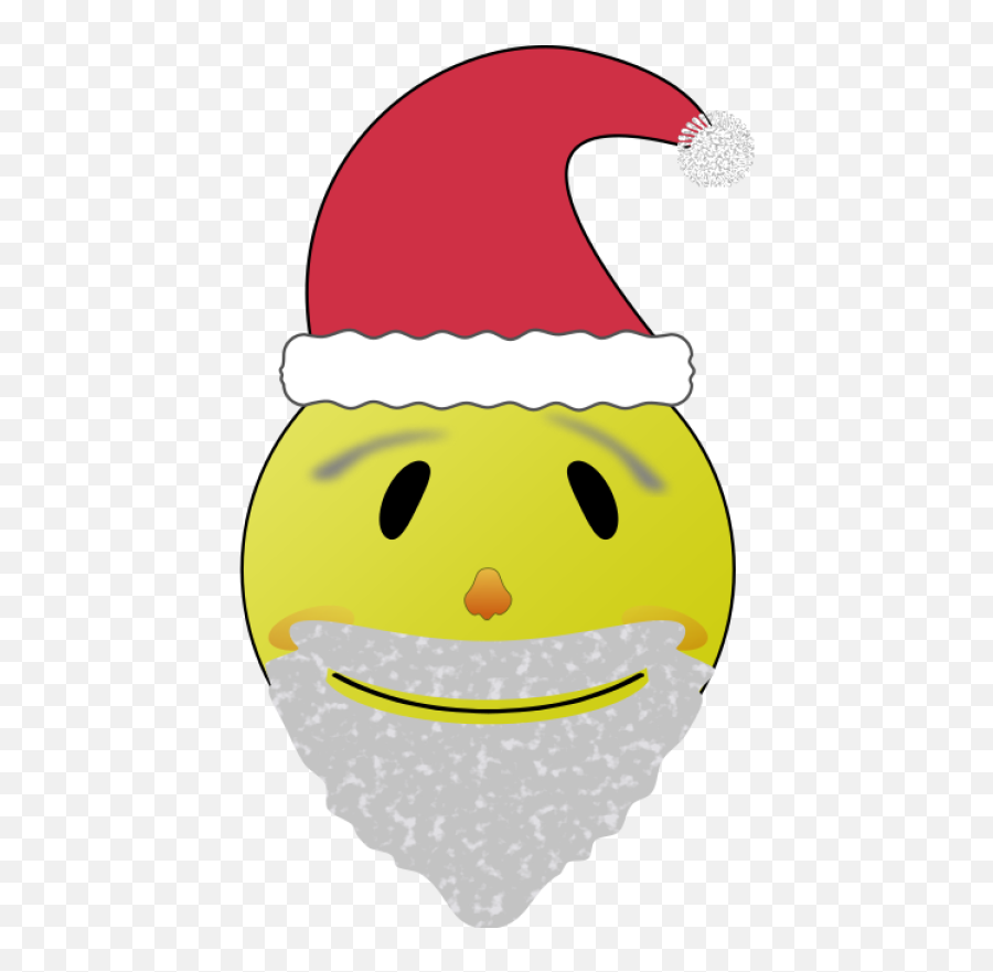 Santa Smiley Png Clip Art Santa Smiley Transparent Png Emoji,Smiley Clipart