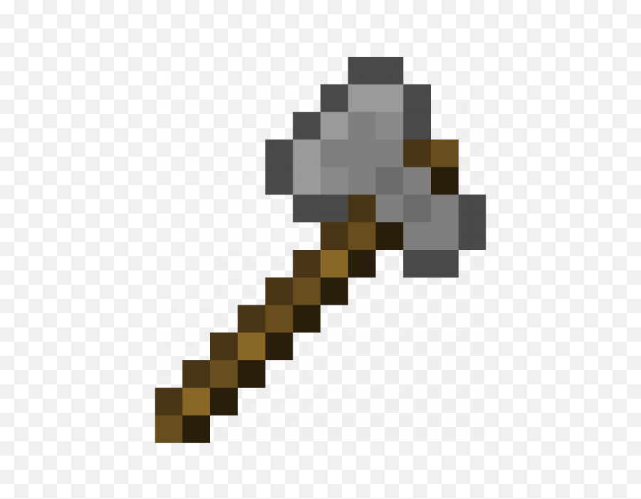 Download Stone Axe - Minecraft Grey Foam Sword U0026 Pickaxe Minecraft Ruby Axe Png Emoji,Minecraft Pickaxe Png