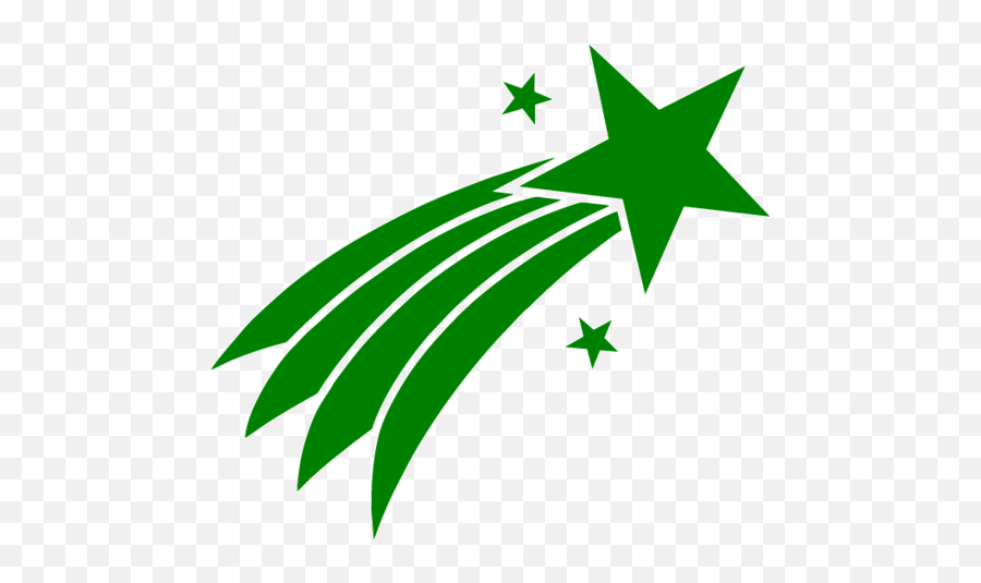 Shooting Star Icon - Green Shooting Star Transparent Clipart Transparent Green Shooting Star Emoji,Star Transparent