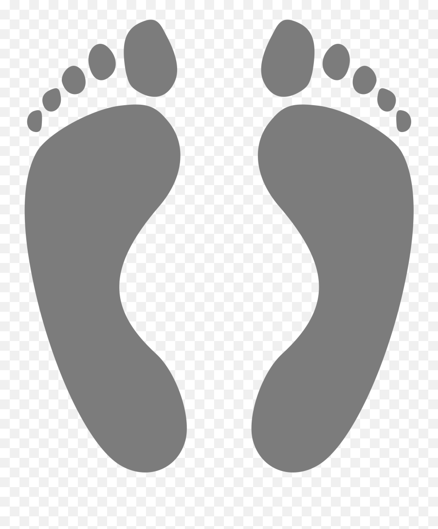 Free Feet Clipart Image - Transparent Background Footprint Transparent Emoji,Feet Clipart