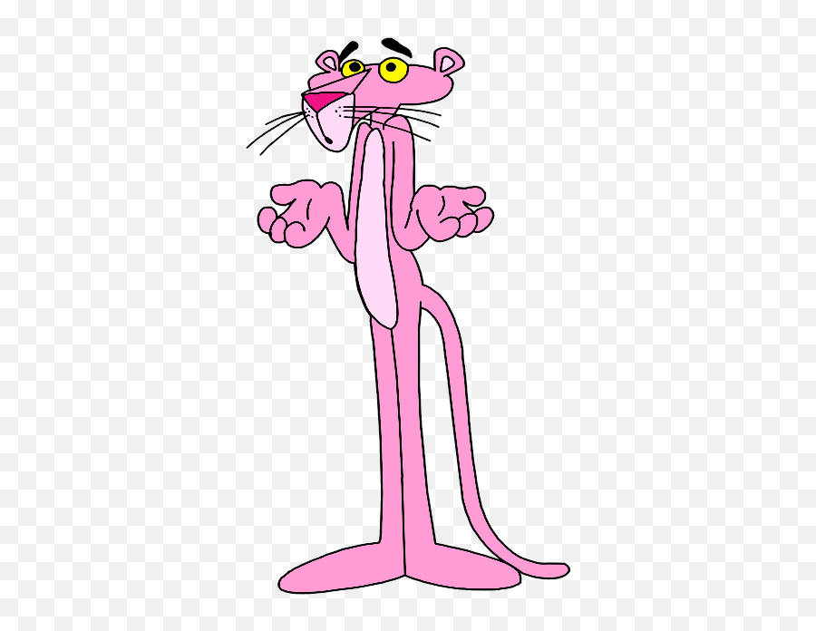 Cartoon Characters Pink Panther - Clip Art Library Pink Panther Clipart Emoji,Panther Clipart