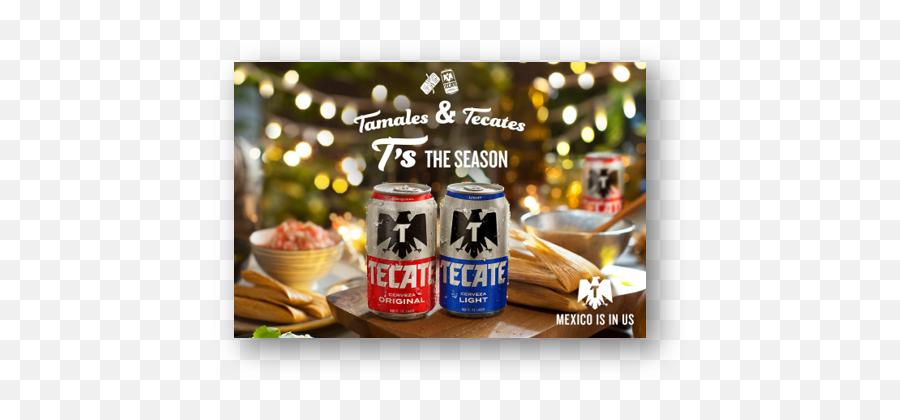 Tecate Pairs With Tamales In Holiday Promotion Marking Emoji,Tamales Png