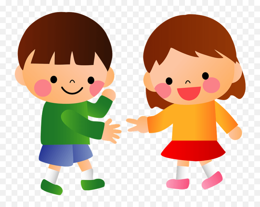 Children Are Playing Rock Paper Scissors Clipart Free - Rock Paper Scissors Emoji,Scissors Clipart