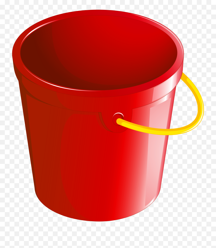Red Bucket Png Clipart Transparent Emoji,Red Clipart