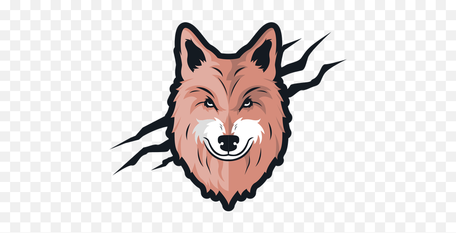 Front Wolf Scar Logo - Transparent Png U0026 Svg Vector File Happy Emoji,Scar Png