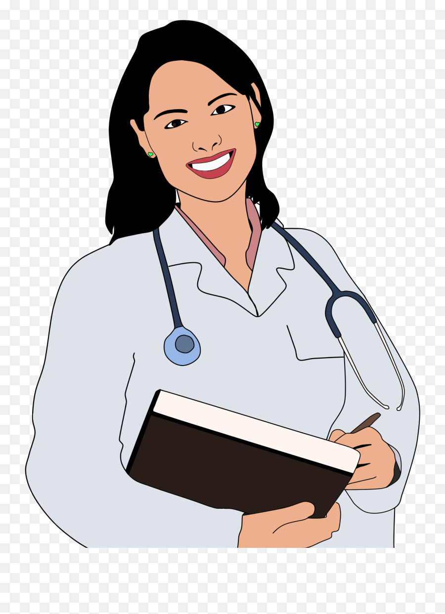 Indian Clipart Doctor Indian Doctor - Female Doctor Vector Png Emoji,Doctor Clipart