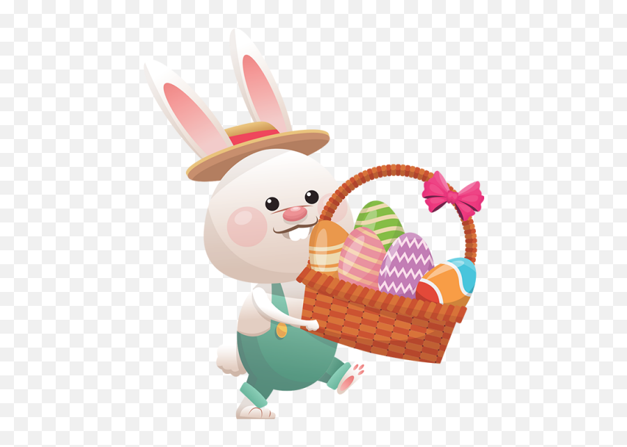 Easter Bunny Png Images Transparent - Easter Bunny Basket Png Emoji,Easter Bunny Png