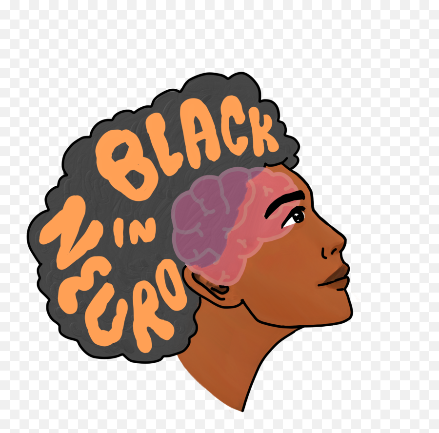 Black In Neuro Emoji,Afro Transparent