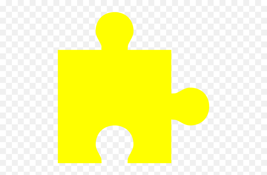 Yellow Puzzle Piece Icon - Free Yellow Puzzle Icons Puzzle Pieces Icon Png White Emoji,Puzzle Piece Png
