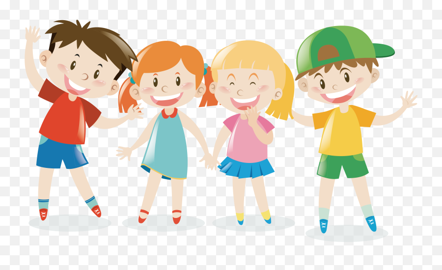 Happy Children Clipart Png Png Image - Transparent Children Vector Png Emoji,Happy Clipart