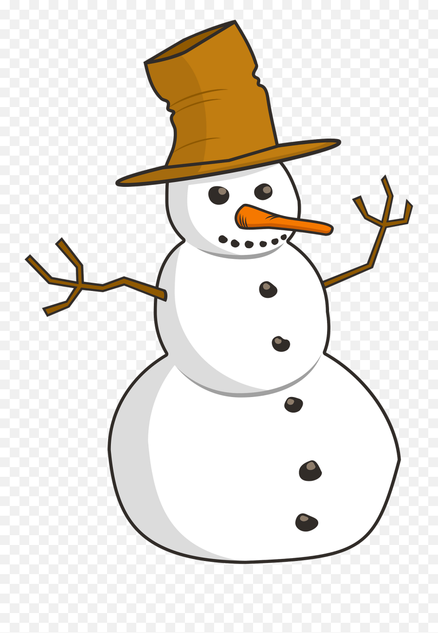 Snowman Clipart - Piirretty Lumiukko Emoji,Snowman Transparent