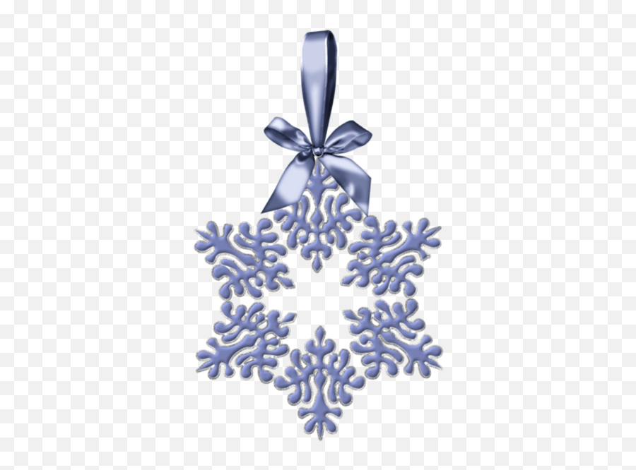 Blue Snowflake Christmas Ornament Png Clipart - Snowflake Christmas Element Png Emoji,Christmas Ornament Clipart