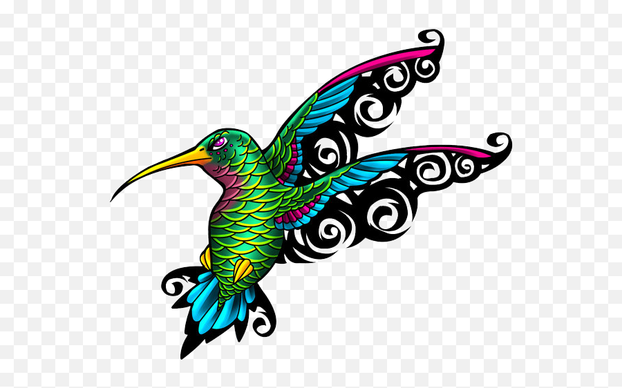 Download Hummingbird Tattoos Png File Hq Png Image Freepngimg - Humming Burd Tattoo Flash Emoji,Hummingbird Clipart Black And White