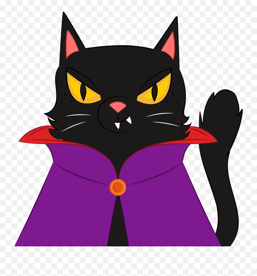 Black Cat Clipart Free Download Transparent Png Creazilla - Soft Emoji,Black Cat Clipart