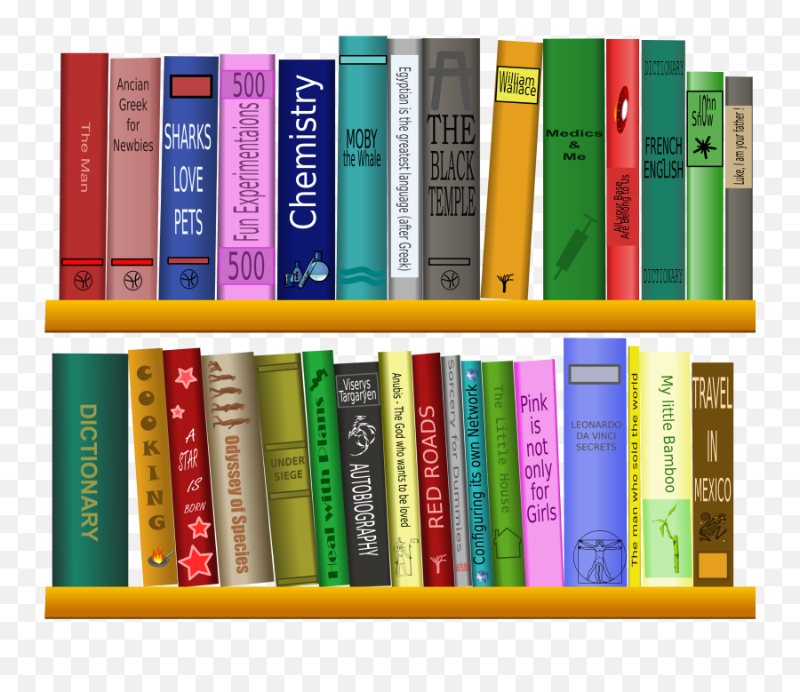 Library Clipart Books Library Books - Clip Art Book Libraries Emoji,Books Clipart