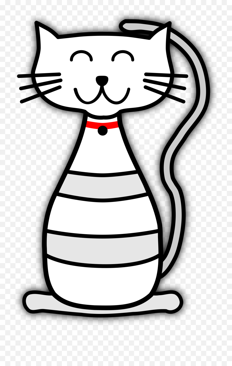 Big Image - Black U0026 White Kitten Clipart Png Download Black And White Cat Clipart For Kids Emoji,Cat Clipart Black And White