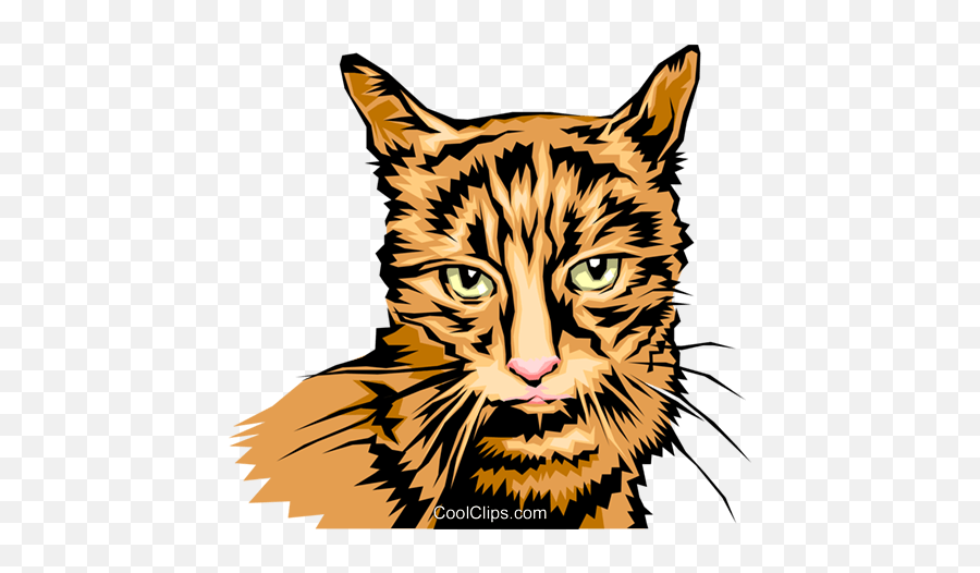 Cool Looking Cat Royalty Free Vector Clip Art Illustration Emoji,Cats Clipart Free