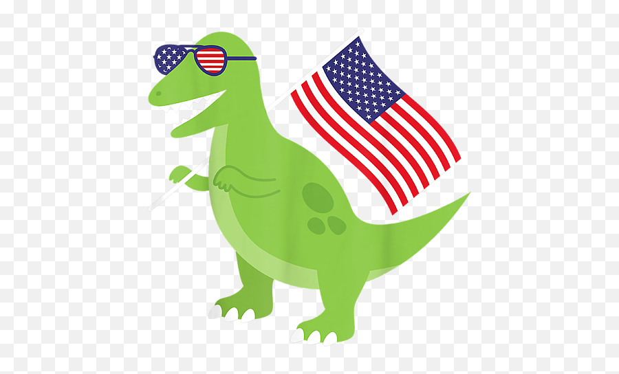 Trex Usa Flag Funny 4th Of July Independence Day Emoji,Usa Flag Clip Art Png