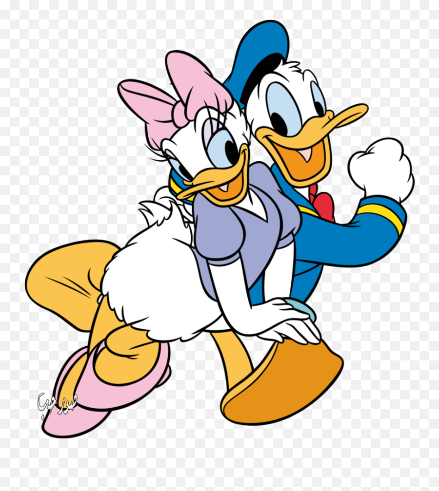 Download Donald Duck And Daisy Png - Donald And Daisy Duck Emoji,Daisy Png
