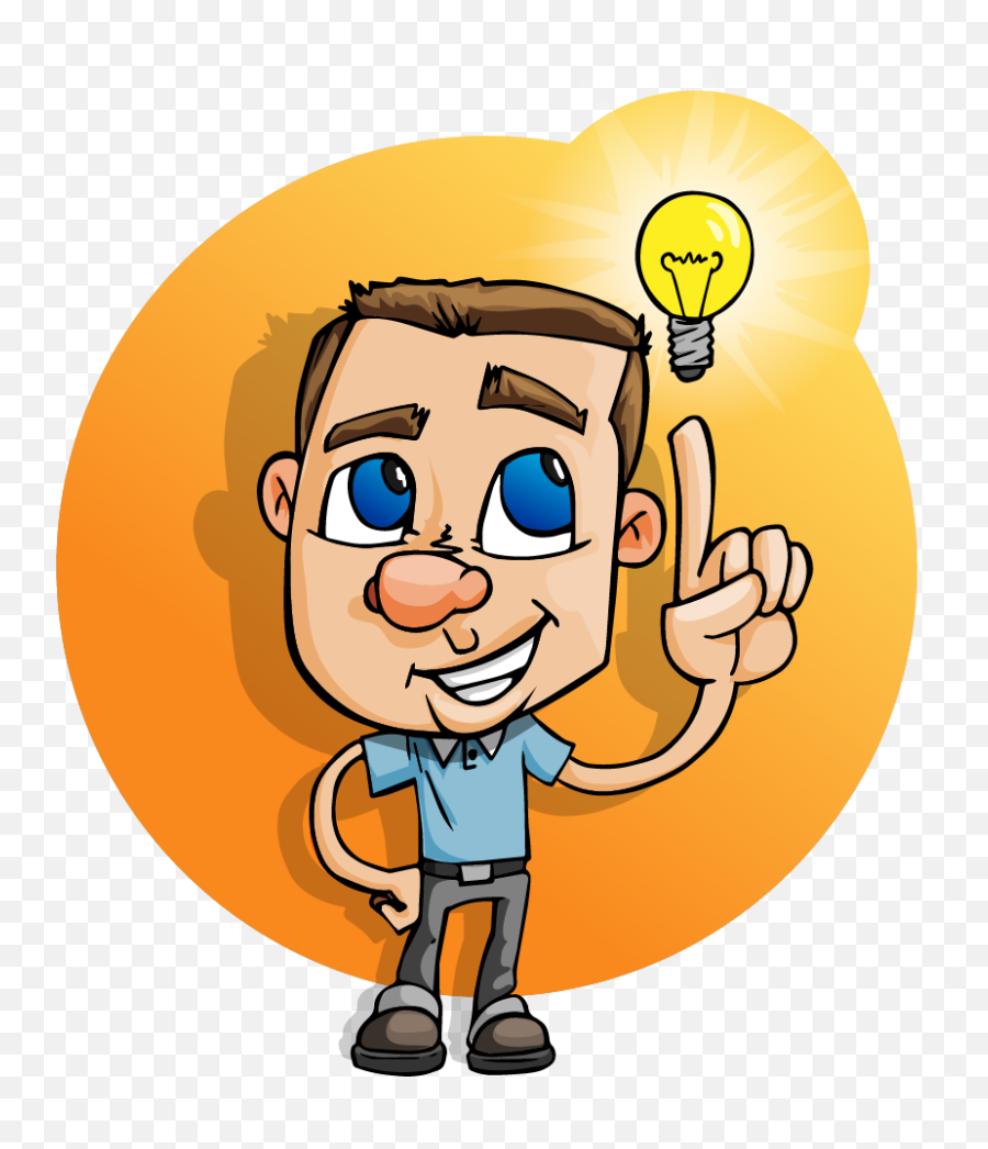 Idea Clipart Idea Man Picture - Man With Thinking Bulb Clipart Emoji,Idea Clipart