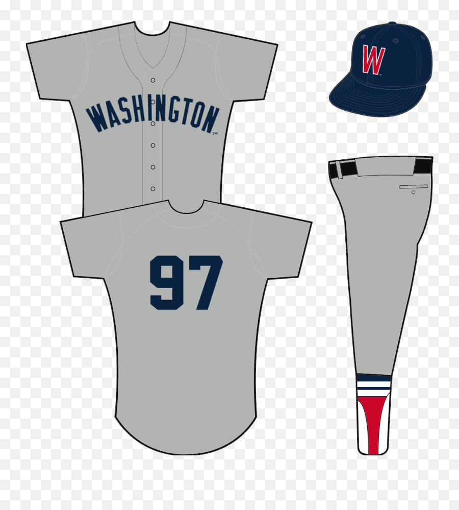 Washington Senators Road Uniform - Old Los Angeles Angels Uniforms Mlb Emoji,Washington Senators Logo
