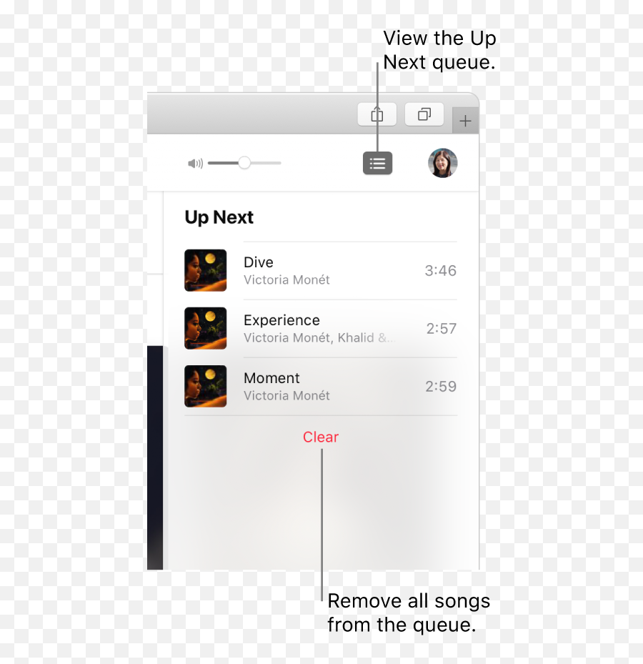 Use The Up Next Queue In Apple Music On The Web - Apple Support Queue Emoji,Apple Music Logo Transparent