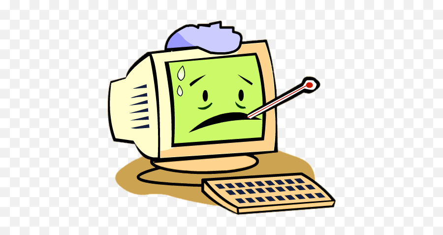 Computer With A Virus Transparent Png - Transparent Background Computer Virus Clipart Emoji,Computer Transparent