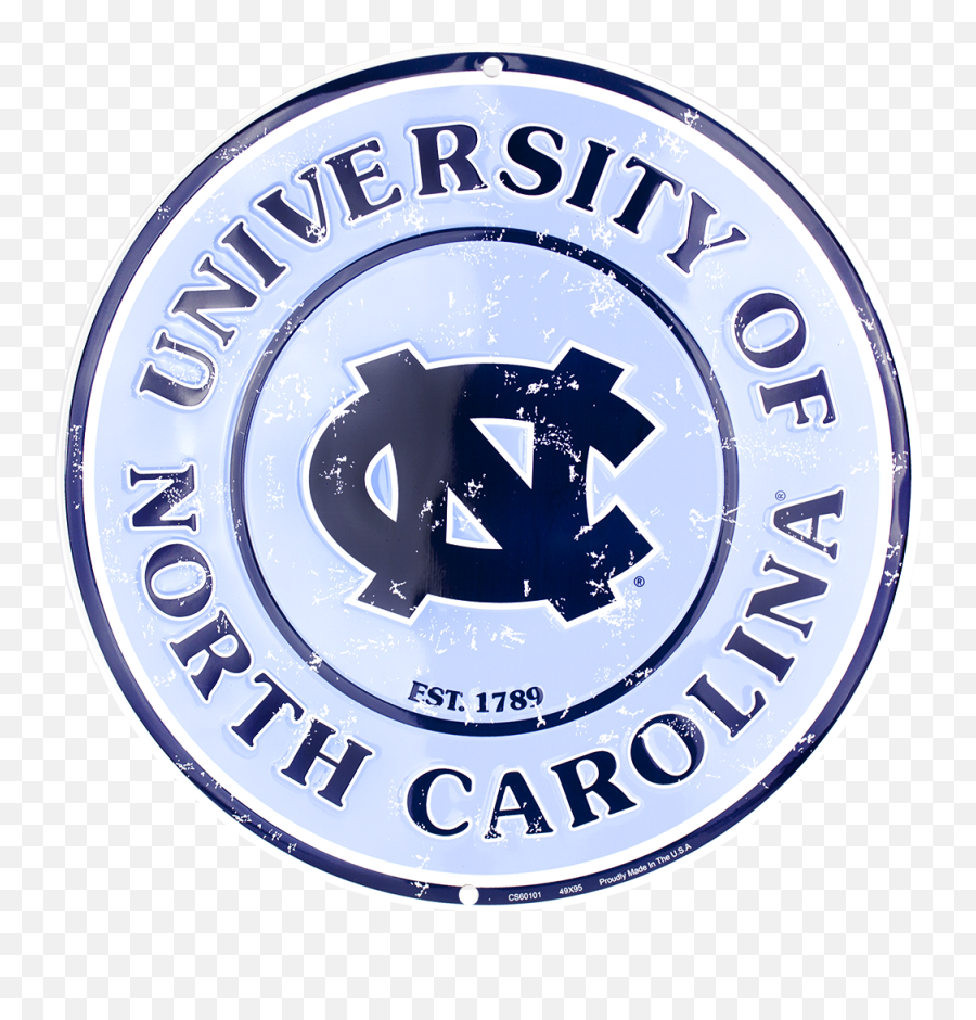 North Carolina Tar Heels Circle Sign - North Carolina Tar Heels Emoji,Tar Heels Logo