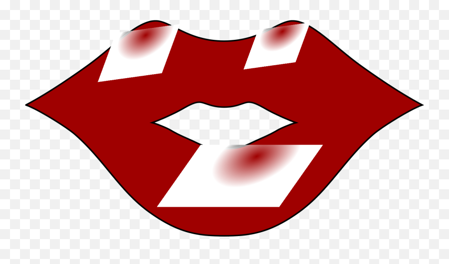 Red Lips Clip Art - Dot Emoji,Red Lips Clipart