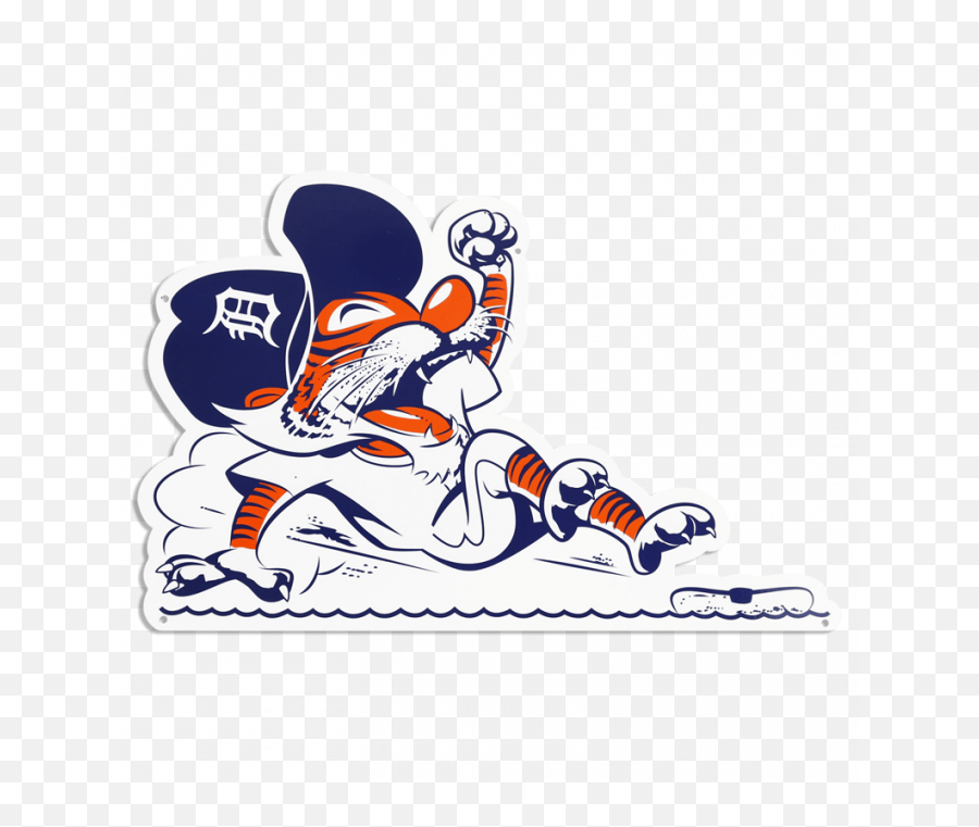 Detroit Tigers Sign Sticker - Detroit Tigers Emoji,Detroit Tigers Logo