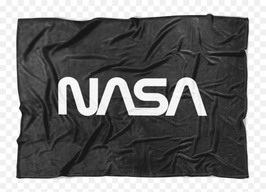 Nasa Worm Black Blanket - Nasa Emoji,Nasa Worm Logo