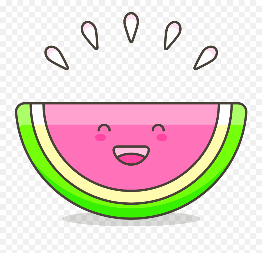 Ftestickers Clipart Watermelon Kawaii Cute - Drawing Emoji,Watermelons Clipart