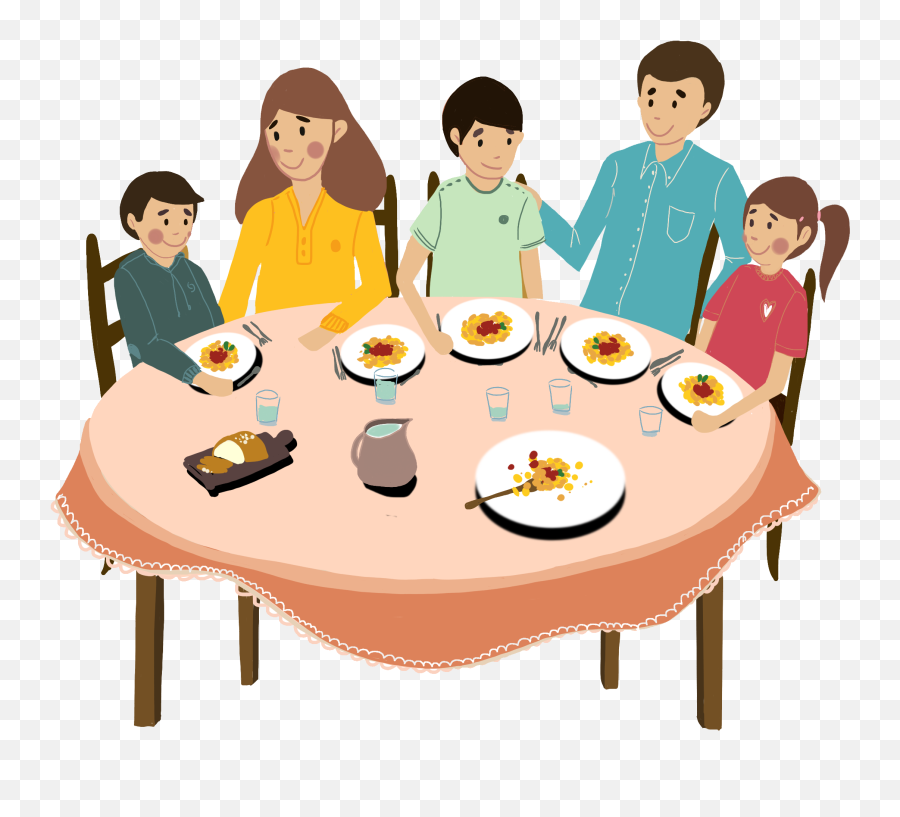 Dinner Clipart Family Italian Dinner - Transparent Family Dinner Clipart Emoji,Dinner Clipart