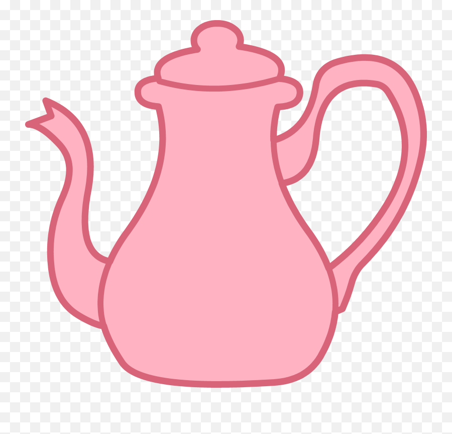 Pink Tea Kettle Clip Art - Tea Pot Clip Art Emoji,Tea Clipart
