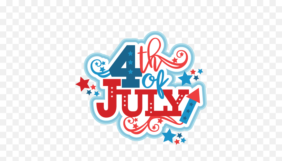 4th Of July Title Svg Scrapbook Cut File Cute Clipart Files Emoji,July 4 Clipart