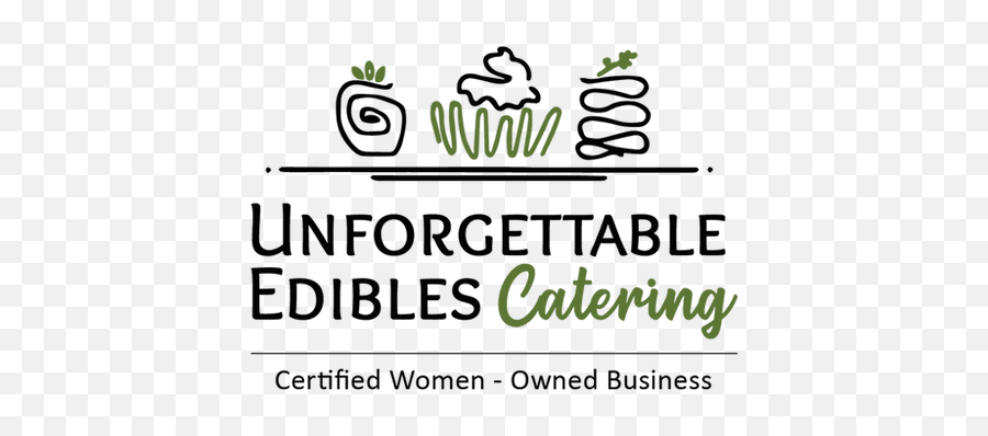 Woman Owned Catering Unforgettable Edibles Catering Emoji,Women Owned Logo