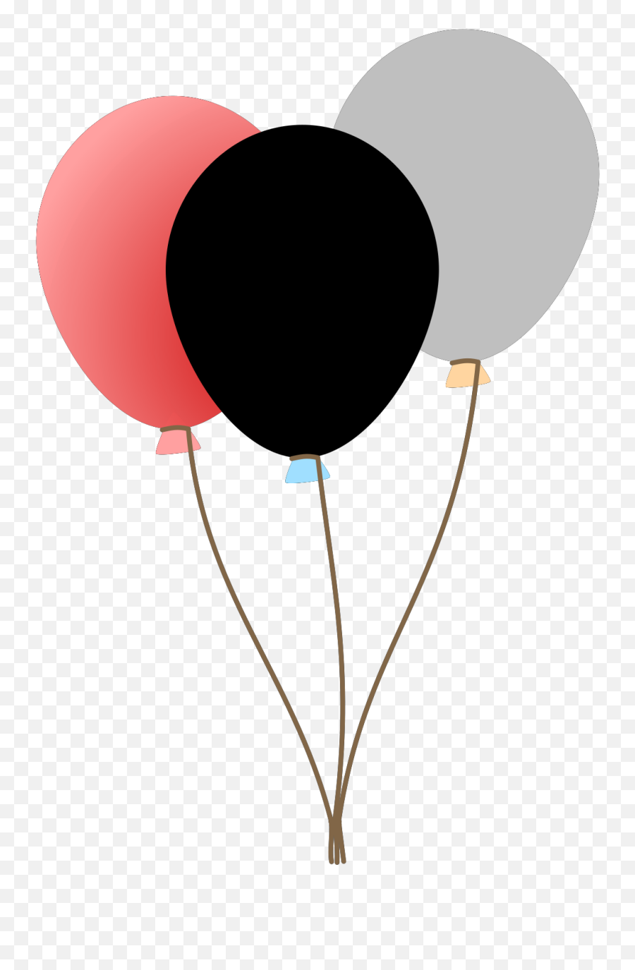 3 Balloons Svg Vector 3 Balloons Clip Art - Svg Clipart Emoji,Balloons Clipart Black And White
