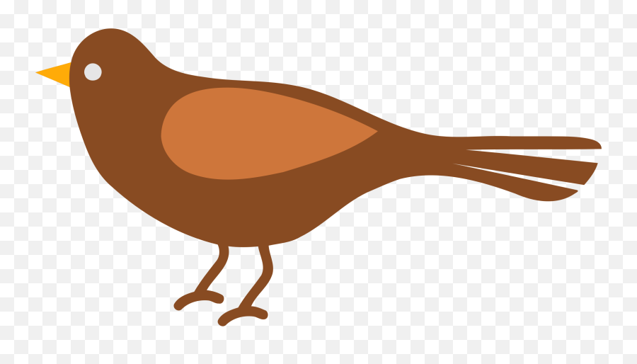 Simple Bird Clipart - Simple Clipart Bird Emoji,Bird Clipart