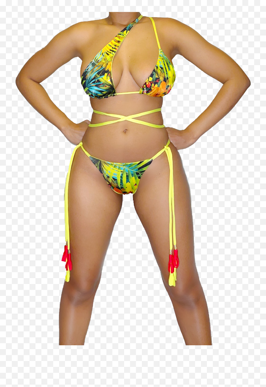 Tropical Bliss Tassel Bikini Top U2013 Raven Taylor Emoji,Tassel Png