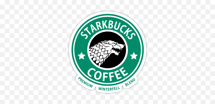 Premium Winterfell Blend - Stark Coffee Emoji,Starbucks Logo History