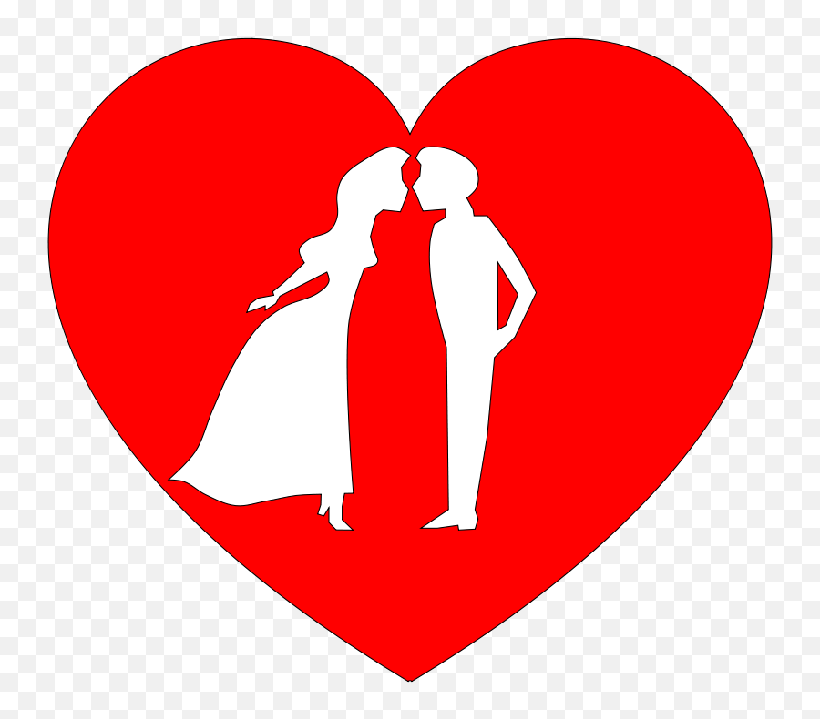 Free Clipart Couple In Heart Serioustux - Couple In Heart Emoji,Couple Clipart