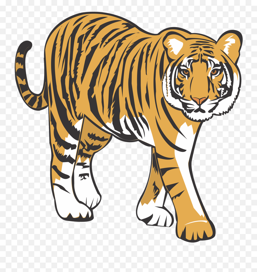 Tiger Clipart - Tiger Clipart Creazilla Emoji,Tiger Clipart