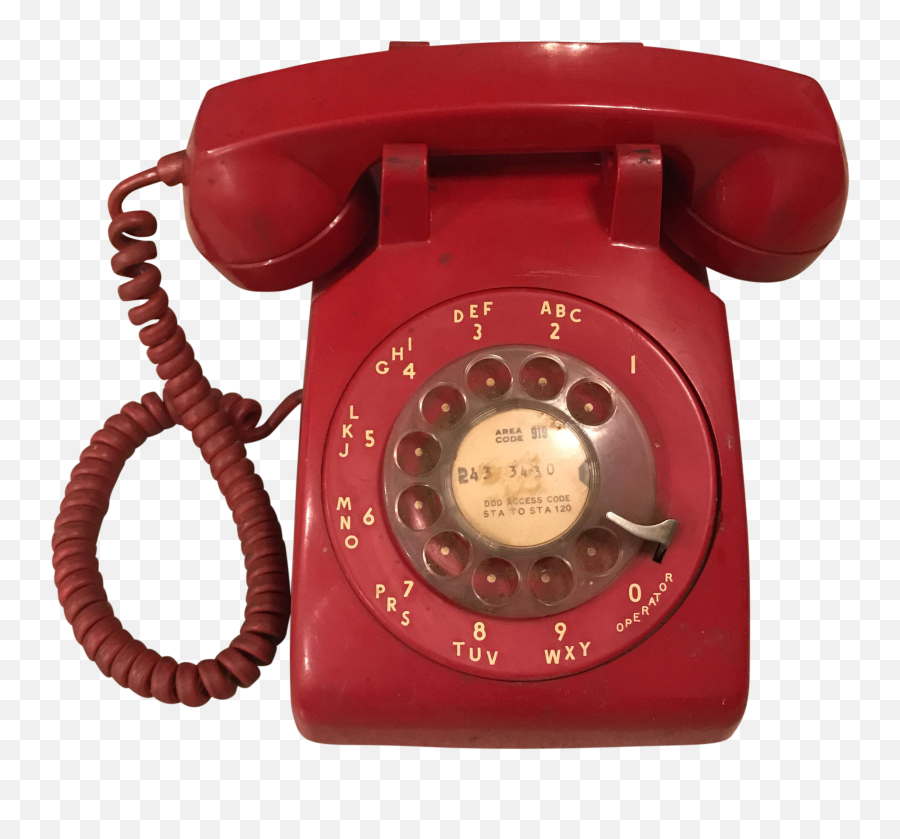 Red Phone Png - Transparent Vintage Phone Png Emoji,Telephone Png