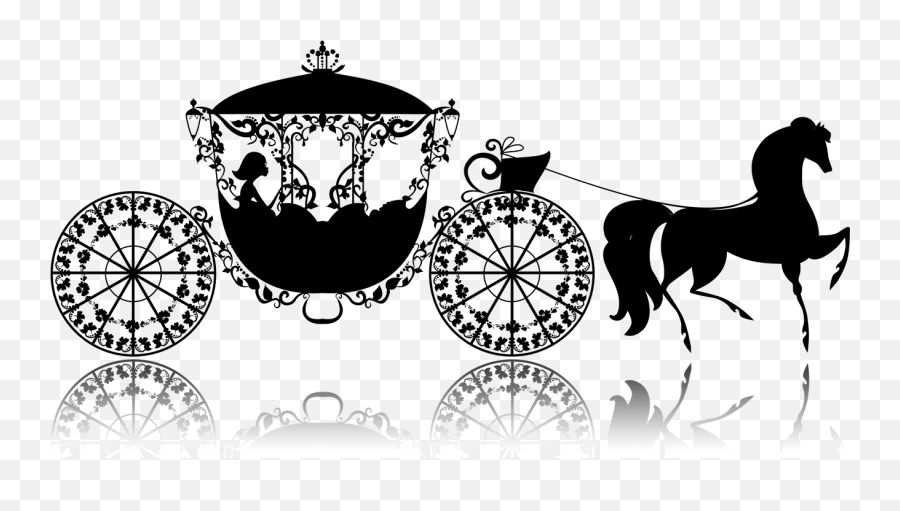 Free Disney Silhouette Svg Download Free Clip Art Free - Simple Drawing Of Cinderella Carriage Emoji,Free Svg Clipart For Cricut