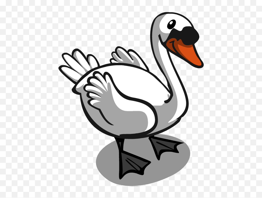 Ugly Duckling Swan Clipart - Clipart Swan Ugly Duckling Emoji,Swan Clipart