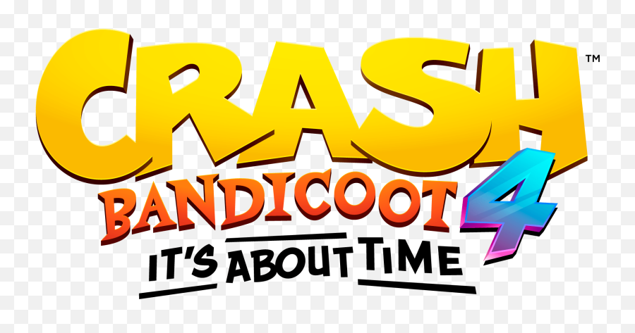 Its About Time - Crash Bandicoot 4 Title Transparent Emoji,Crash Bandicoot Png