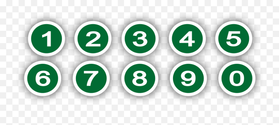 Numbers Png - Green Circle With Numbers Vector Png Images Zuccotti Park Emoji,Circle Clipart