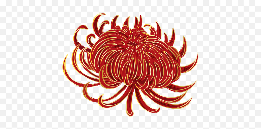 Chinese Red Flower - Flor Chinesa Emoji,Red Flower Png